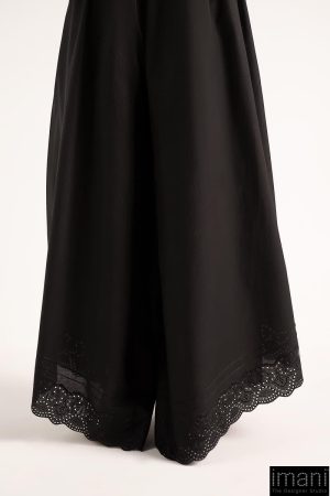Black Cambric Trousers Mb-Ef2604Ab 6 Mb Sst2604A Imanistudio.com