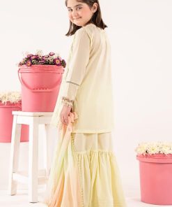 Maria.b Kids Wear Lemon Embroidered Lawn Suit Mbkd-Ef2609Yw 14 Mkdef2609Yellowa Imanistudio.com
