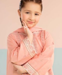 Maria.b Kids Wear Pink Embroidered Lawn Suit Mbkd-Ef2620Pk 11 Mkdef2620Pinkb Imanistudio.com