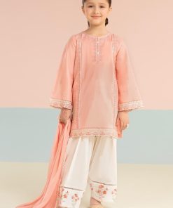 Maria.B Kids Wear Pink Embroidered Lawn Suit MBKD-EF2620PK