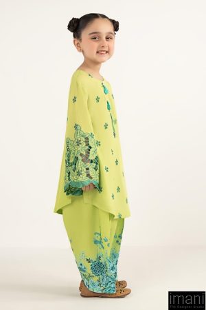 Maria.b Kids Wear Lime Green Embroidered Lawn Suit Mbkd-Ef2630Gl 11 Mkdef2630Greenh Imanistudio.com