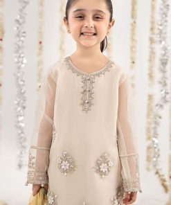 Maria.b Kids Wear Off-White Embroidered Organza Suit Mbks-Ef2643Ow 8 Mksef2643Offwhiteb Imanistudio.com