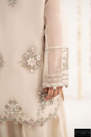 Maria.b Kids Wear Off-White Embroidered Organza Suit Mbks-Ef2643Ow 10 Mksef2643Offwhited Imanistudio.com