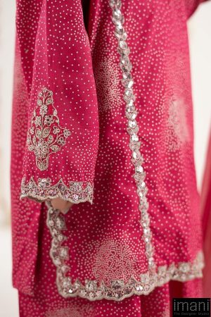 Maria.b Kids Wear Hot Pink Raw Silk Embroidered Suit Mbks-Ef2645Hp 15 Mksef2645Pinke Imanistudio.com
