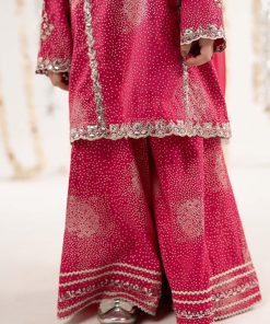 Maria.b Kids Wear Hot Pink Raw Silk Embroidered Suit Mbks-Ef2645Hp 16 Mksef2645Pinkf Imanistudio.com