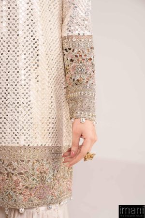 Luxury Formal Off White Embroidered Chiffon/Raw Silk Suit Mbsf-Ef2615Wo 14 Sfef2615Ad Imanistudio.com