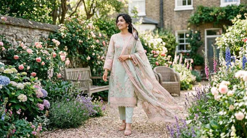 Pakistani Lawn Suits In Uk: The Complete Guide (2026) 2 Pastel Embroidered Lawn
