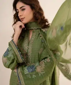 Maria.b Luxury Pret Green Embroidered Dobby Jacquard Suit Mbdw-Ea2605Gg 13 Dw Ea2605Greenc Imanistudio.com