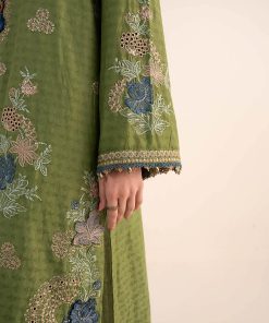 Maria.b Luxury Pret Green Embroidered Dobby Jacquard Suit Mbdw-Ea2605Gg 16 Dw Ea2605Greene Imanistudio.com
