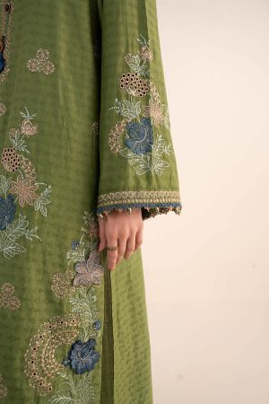 Maria.b Luxury Pret Green Embroidered Dobby Jacquard Suit Mbdw-Ea2605Gg 16 Dw Ea2605Greene Imanistudio.com
