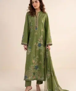 Maria.B Luxury Pret Green Embroidered Dobby Jacquard Suit MBDW-EA2605GG