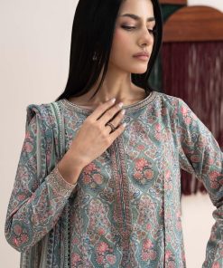 Maria.b Luxury Pret Multi-Colour Printed &Amp; Embroidered Lawn Suit Mbdw-Ea26111Mp 12 Dw Ea26111Multiprintc Imanistudio.com