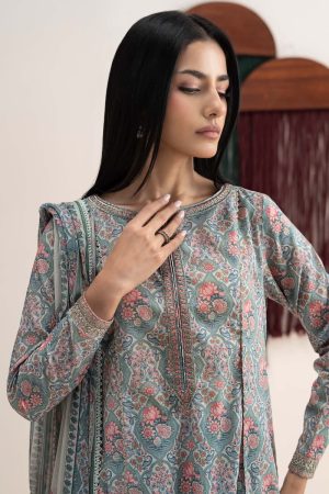 Maria.b Luxury Pret Multi-Colour Printed &Amp; Embroidered Lawn Suit Mbdw-Ea26111Mp 12 Dw Ea26111Multiprintc Imanistudio.com