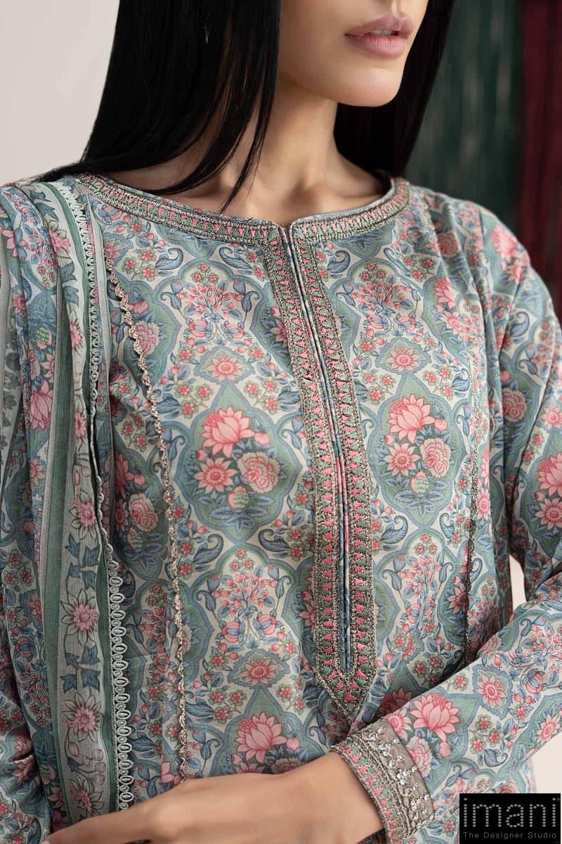 Maria.b Luxury Pret Multi-Colour Printed &Amp; Embroidered Lawn Suit Mbdw-Ea26111Mp 6 Maria.b Luxury Pret Multi-Colour Printed &Amp; Embroidered Lawn Suit Mbdw-Ea26111Mp - Image 6