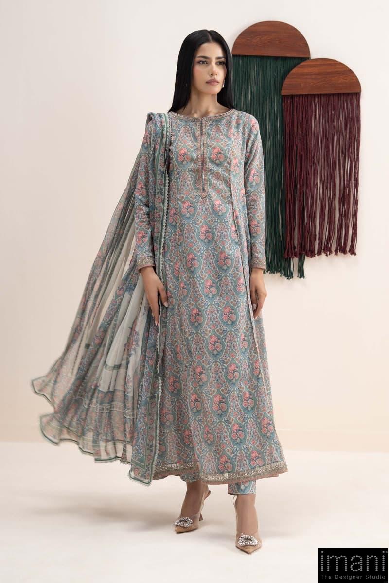 Maria.b Luxury Pret Multi-Colour Printed &Amp; Embroidered Lawn Suit Mbdw-Ea26111Mp 1 Maria.b Luxury Pret Multi-Colour Printed &Amp; Embroidered Lawn Suit Mbdw-Ea26111Mp