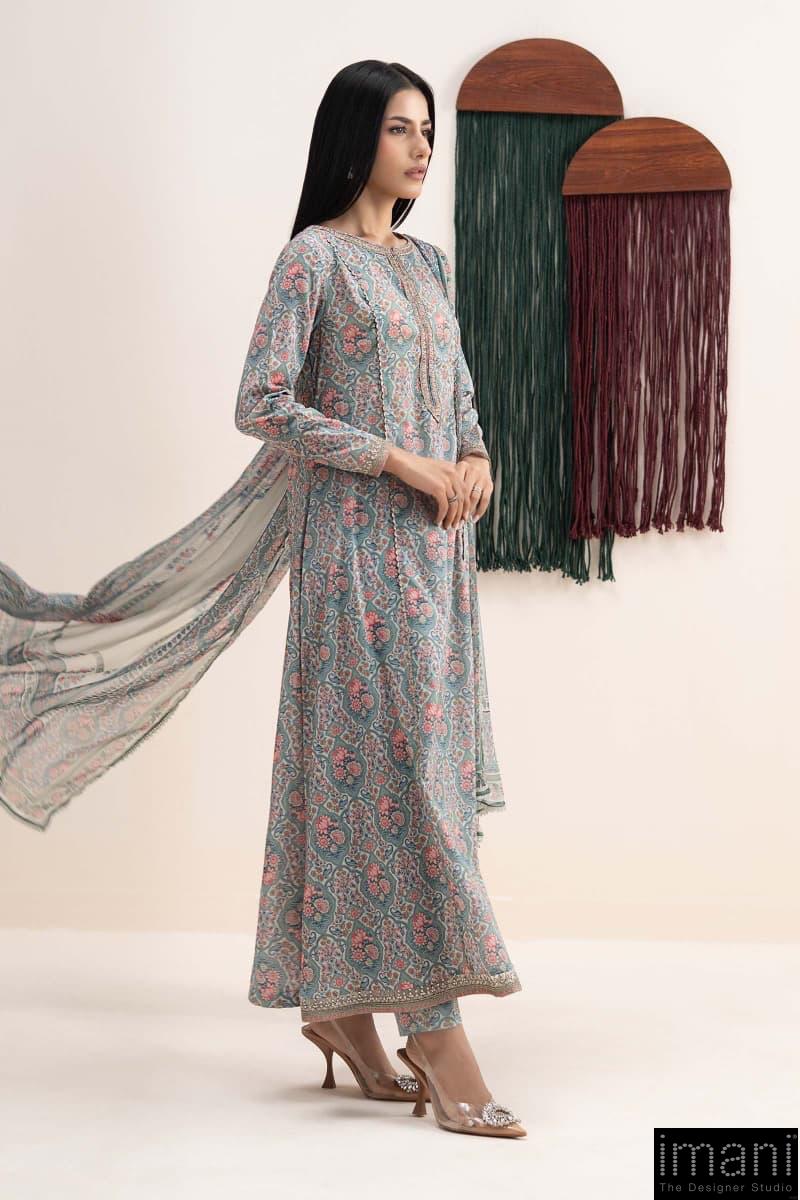 Maria.b Luxury Pret Multi-Colour Printed &Amp; Embroidered Lawn Suit Mbdw-Ea26111Mp 2 Maria.b Luxury Pret Multi-Colour Printed &Amp; Embroidered Lawn Suit Mbdw-Ea26111Mp - Image 2
