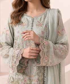 Maria.b Luxury Pret Sea Green Embroidered Dobby Jacquard Suit Mbdw-Ea2612Sg 9 Dw Ea2612Seagreenc Imanistudio.com