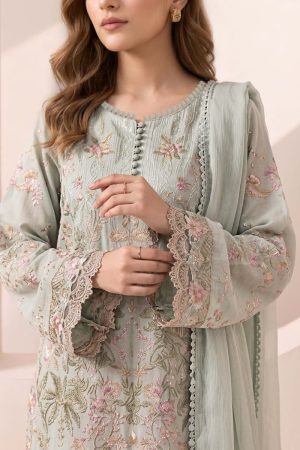Maria.b Luxury Pret Sea Green Embroidered Dobby Jacquard Suit Mbdw-Ea2612Sg 9 Dw Ea2612Seagreenc Imanistudio.com