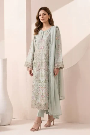 Maria.b Luxury Pret Sea Green Embroidered Dobby Jacquard Suit Mbdw-Ea2612Sg 7 Maria.b Luxury Pret Sea Green Embroidered Dobby Jacquard Suit Mbdw-Ea2612Sg