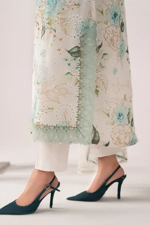Maria.b Luxury Pret Off-White/Ferozi Printed &Amp; Embroidered Lawn Suit Mbdw-Ea2634Wf 17 Dw Ea2634Ferozijpg Imanistudio.com