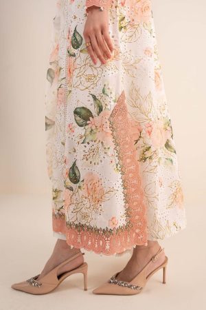 Maria.b Luxury Pret Off-White/Peach Printed &Amp; Embroidered Lawn Suit Mbdw-Ea2634Wp 16 Dw Ea2634Offwhitef Imanistudio.com