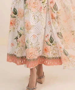 Maria.b Luxury Pret Off-White/Peach Printed &Amp; Embroidered Lawn Suit Mbdw-Ea2634Wp 17 Dw Ea2634Offwhiteg Imanistudio.com