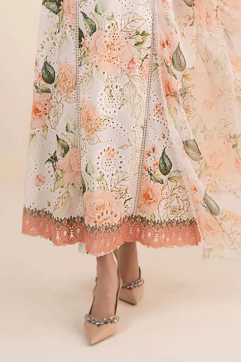 Maria.b Luxury Pret Off-White/Peach Printed &Amp; Embroidered Lawn Suit Mbdw-Ea2634Wp 8 Maria.b Luxury Pret Off-White/Peach Printed &Amp; Embroidered Lawn Suit Mbdw-Ea2634Wp - Image 8