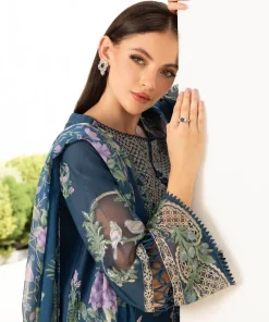 Maria.b Luxury Pret Teal Blue Printed &Amp; Embroidered Lawn Suit Mbdw-Ea2607Tb 11 Dw Ef2607Bluec Imanistudio.com
