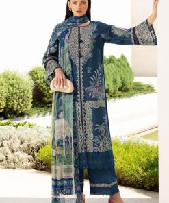 Maria.b Luxury Pret Teal Blue Printed &Amp; Embroidered Lawn Suit Mbdw-Ea2607Tb 9 Dw Ef2607Bluef Imanistudio.com