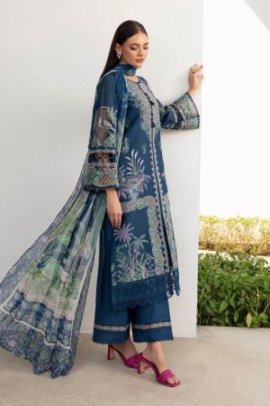 Maria.b Luxury Pret Teal Blue Printed &Amp; Embroidered Lawn Suit Mbdw-Ea2607Tb 13 Dw Ef2607Blueg Imanistudio.com