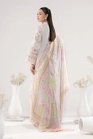 Maria.b Luxury Pret Off-White/Pink Printed &Amp; Embroidered Dobby Lawn Suit Mbdw-Ea26122Wp 18 Dw Ef26122Offwhitea Imanistudio.com