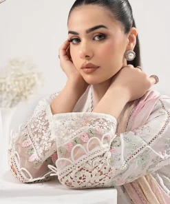 Maria.b Luxury Pret Off-White/Pink Printed &Amp; Embroidered Dobby Lawn Suit Mbdw-Ea26122Wp 14 Dw Ef26122Offwhited Imanistudio.com