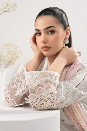 Maria.b Luxury Pret Off-White/Pink Printed &Amp; Embroidered Dobby Lawn Suit Mbdw-Ea26122Wp 14 Dw Ef26122Offwhited Imanistudio.com