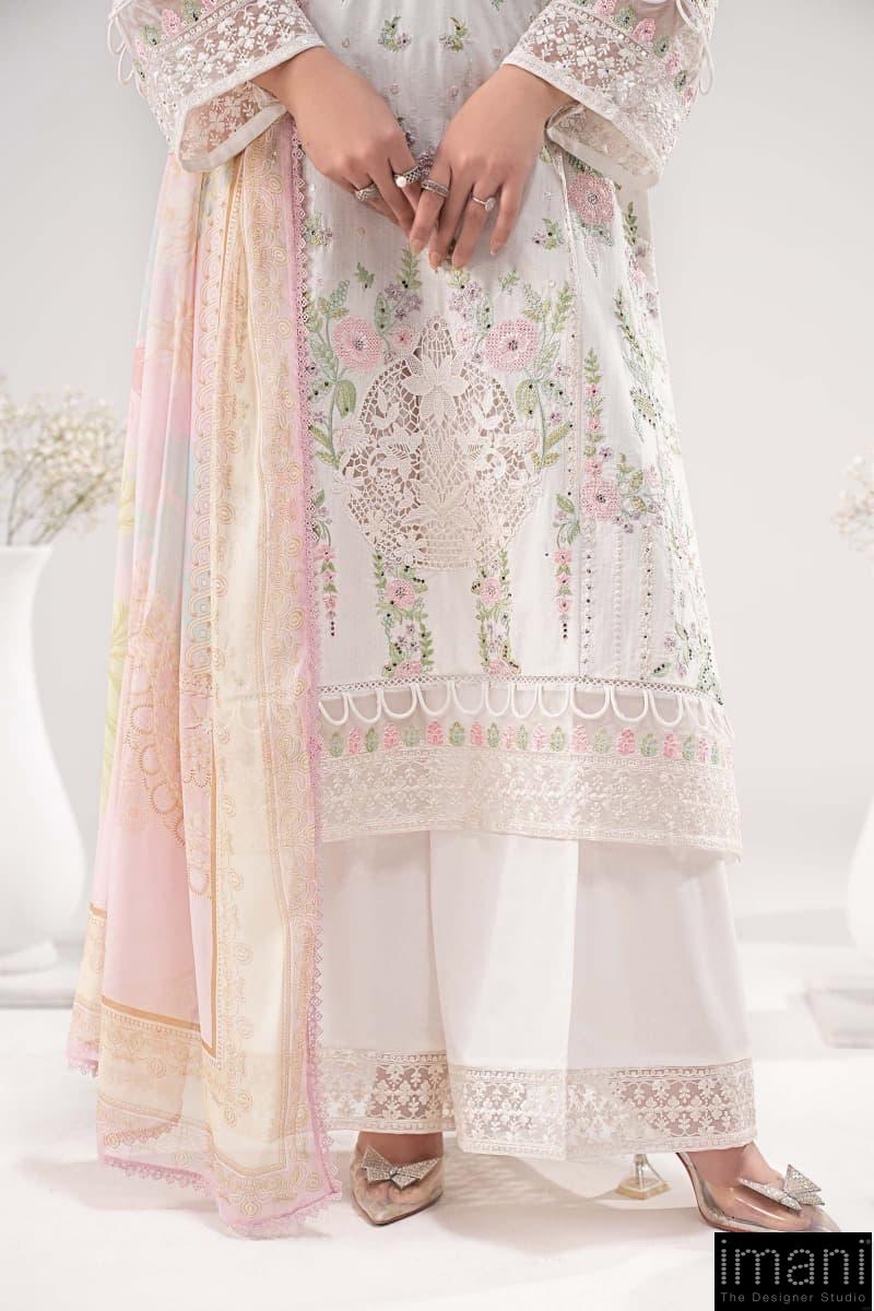 Maria.b Luxury Pret Off-White/Pink Printed &Amp; Embroidered Dobby Lawn Suit Mbdw-Ea26122Wp 8 Maria.b Luxury Pret Off-White/Pink Printed &Amp; Embroidered Dobby Lawn Suit Mbdw-Ea26122Wp - Image 8
