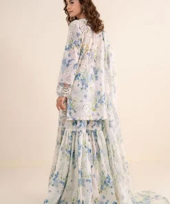 Maria.b Luxury Pret Off-White/Blue Printed &Amp; Embroidered Lawn Suit Mbdw-Ea26202Wb 12 Dw Ef26202Whiteprinta Imanistudio.com