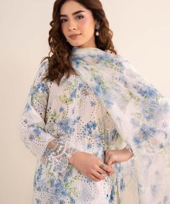 Maria.b Luxury Pret Off-White/Blue Printed &Amp; Embroidered Lawn Suit Mbdw-Ea26202Wb 9 Dw Ef26202Whiteprintb Imanistudio.com