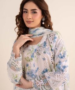 Maria.b Luxury Pret Off-White/Blue Printed &Amp; Embroidered Lawn Suit Mbdw-Ea26202Wb 10 Dw Ef26202Whiteprintc Imanistudio.com
