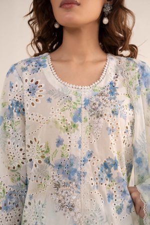 Maria.b Luxury Pret Off-White/Blue Printed &Amp; Embroidered Lawn Suit Mbdw-Ea26202Wb 11 Dw Ef26202Whiteprintd Imanistudio.com