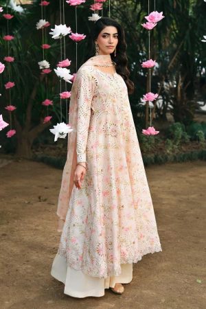 Maria.b Luxury Pret Beige/Pink Printed &Amp; Embroidered Lawn Suit Mbdw-Ea26205Bp 6 Dw Ef26205Pinkd Imanistudio.com