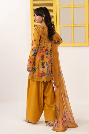 Maria.b Luxury Pret Mustard Printed &Amp; Embroidered Lawn Suit Mbdw-Ef2654Mp 12 Dw Ef2654Musturda Imanistudio.com