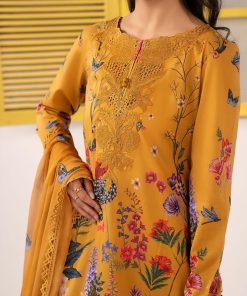 Maria.b Luxury Pret Mustard Printed &Amp; Embroidered Lawn Suit Mbdw-Ef2654Mp 10 Dw Ef2654Musturdc Imanistudio.com