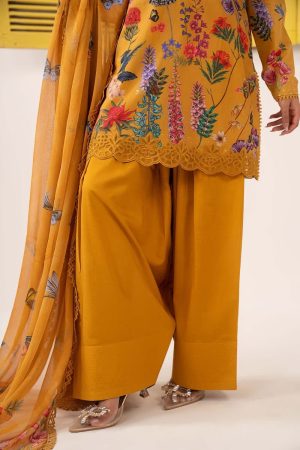 Maria.b Luxury Pret Mustard Printed &Amp; Embroidered Lawn Suit Mbdw-Ef2654Mp 11 Dw Ef2654Musturdd Imanistudio.com