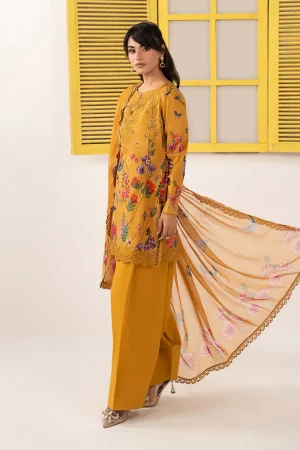Maria.b Luxury Pret Mustard Printed &Amp; Embroidered Lawn Suit Mbdw-Ef2654Mp 8 Dw Ef2654Musturdf Imanistudio.com