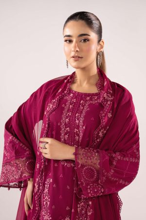 Maria.b Luxury Pret Magenta Embroidered Lawn Suit Mbdw-Ea2627Mt 14 Dwea2627Magentac Imanistudio.com