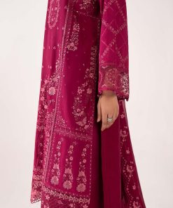 Maria.b Luxury Pret Magenta Embroidered Lawn Suit Mbdw-Ea2627Mt 16 Dwea2627Magentacloseup I Imanistudio.com