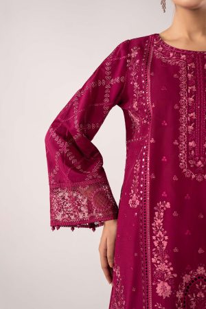 Maria.b Luxury Pret Magenta Embroidered Lawn Suit Mbdw-Ea2627Mt 17 Dwea2627Magentae Imanistudio.com