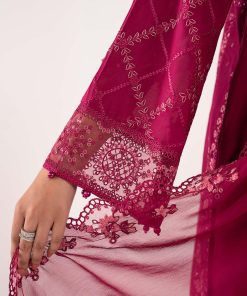Maria.b Luxury Pret Magenta Embroidered Lawn Suit Mbdw-Ea2627Mt 18 Dwea2627Magentag Imanistudio.com
