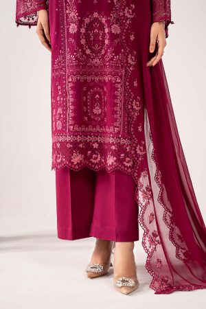 Maria.b Luxury Pret Magenta Embroidered Lawn Suit Mbdw-Ea2627Mt 19 Dwea2627Magentah Imanistudio.com