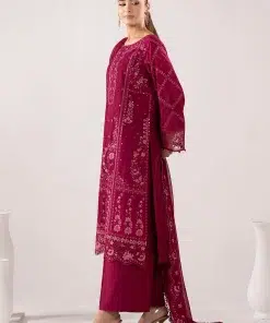 Maria.b Luxury Pret Magenta Embroidered Lawn Suit Mbdw-Ea2627Mt 12 Dwea2627Magentak Imanistudio.com
