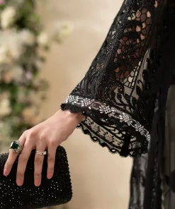 Luxury Formal Black Embroidered Chiffon Suit Mbcs-Ea2601Bw 16 Mbcs 26101Blackf Imanistudio.com